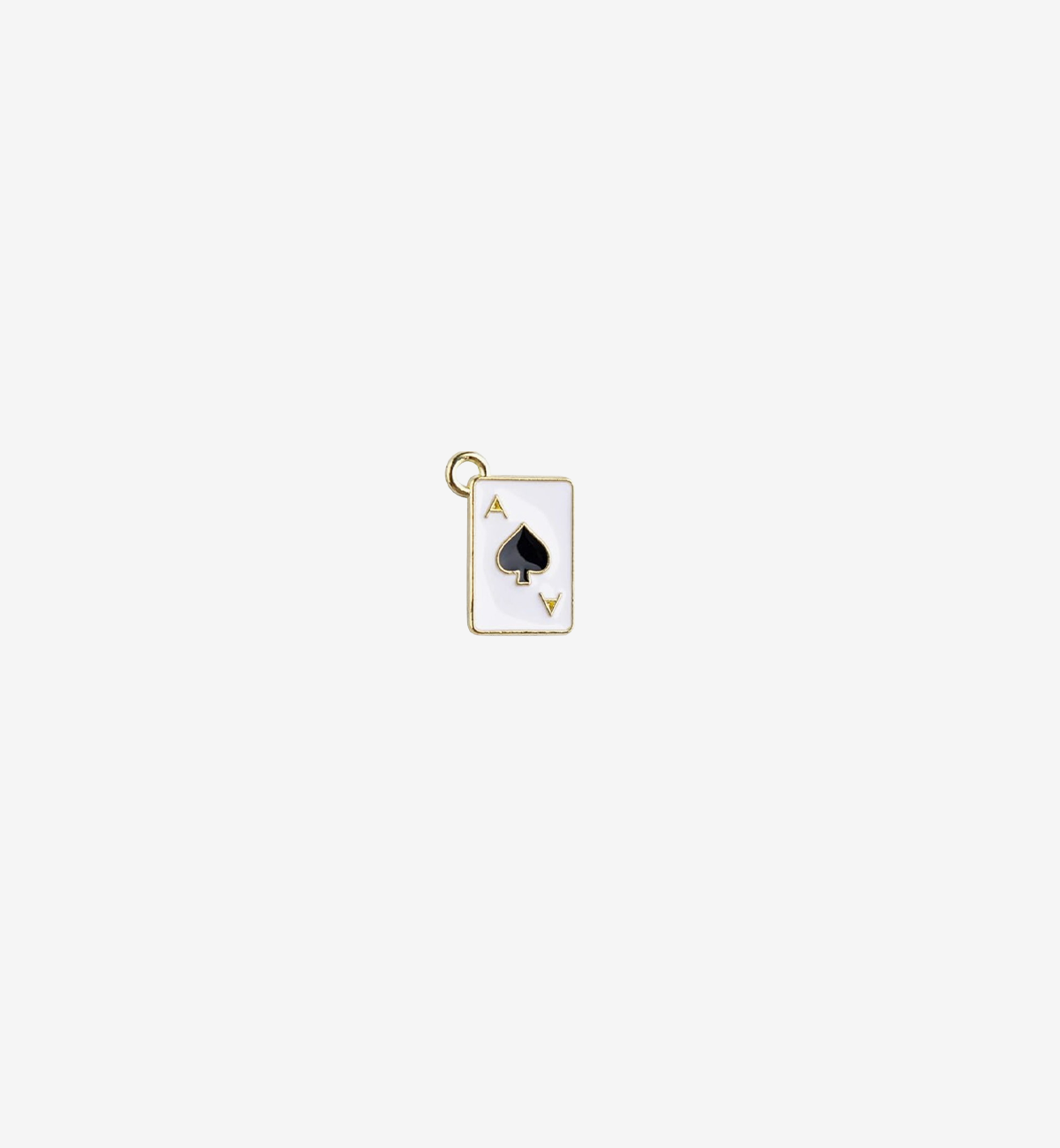 Lucky Hand Poker Card Charm