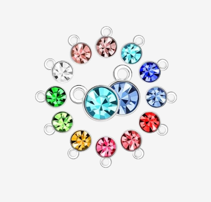 Celestial Birthstone Charm