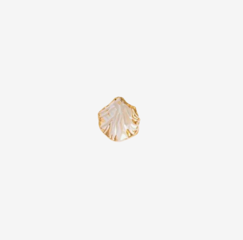 Pearl Wave Shell Charm